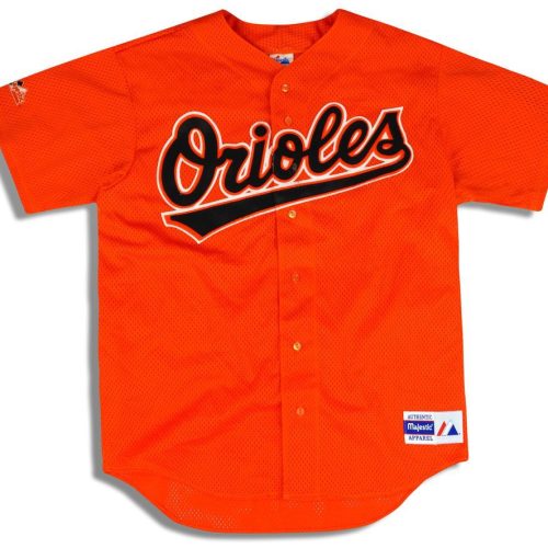 1990's BALTIMORE ORIOLES MAJESTIC JERSEY L