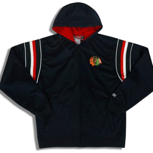 2000's CHICAGO BLACKHAWKS CCM HOODED SWEAT TOP Y