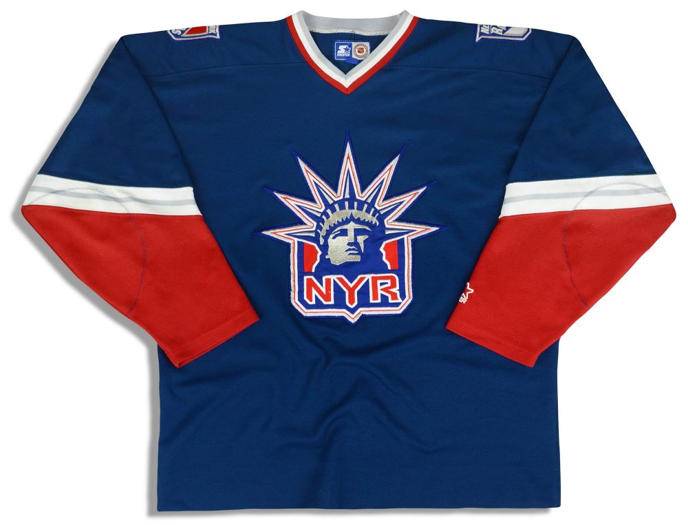 1996-98 NEW YORK RANGERS STARTER JERSEY (ALTERNATE) XL 1 dsc 2147