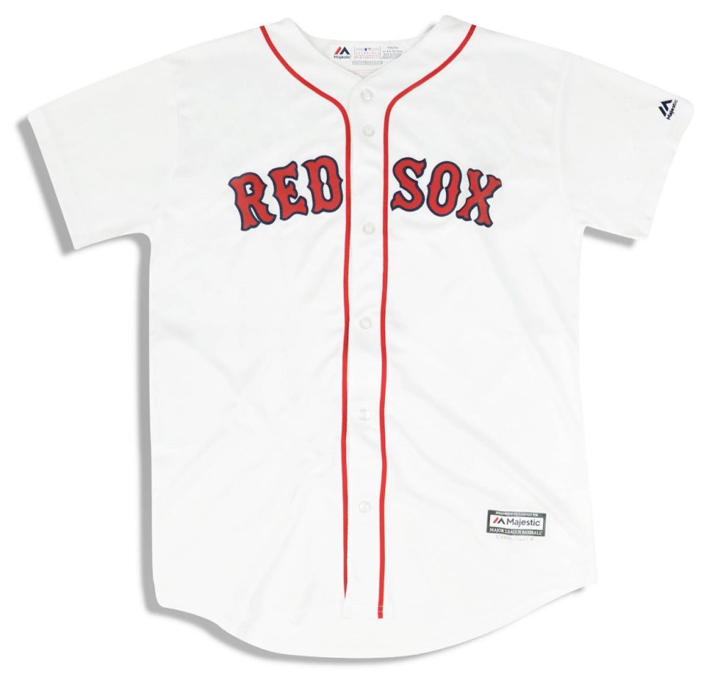 2018-19 BOSTON RED SOX MAJESTIC COOL BASE JERSEY (HOME) Y - *AS NEW* 1 dsc 2654