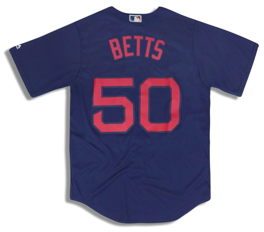 2018-19 BOSTON RED SOX BETTS #50 MAJESTIC COOL BASE JERSEY (ALTERNATE) M - W/TAGS 2 dsc 2656