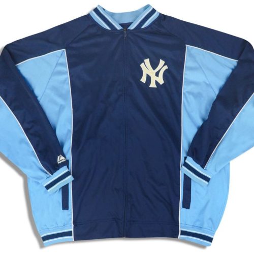 1951 NEW YORK YANKEES MAJESTIC COOPERSTOWN COLLECTION TRACK JACKET XXL