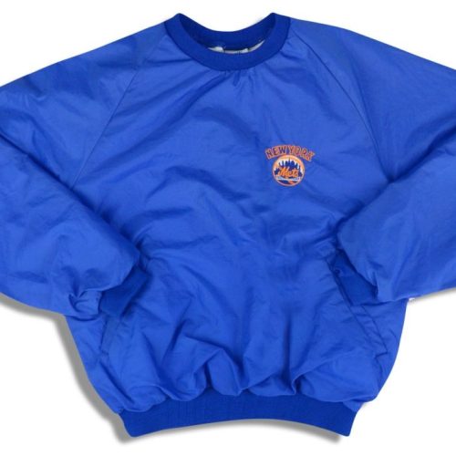 1990's NEW YORK METS BIKE PULLOVER WINDBREAKER JACKET Y