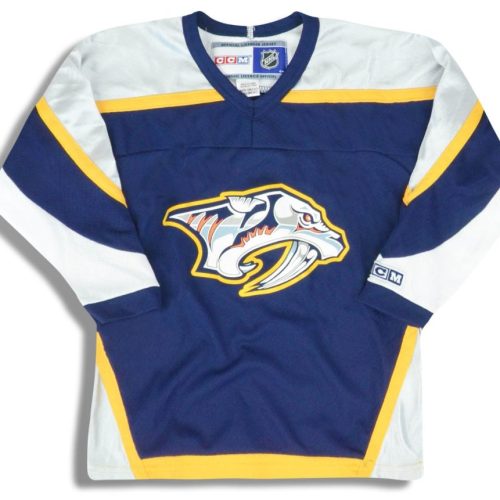 1998-04 NASHVILLE PREDATORS CCM JERSEY (AWAY) Y