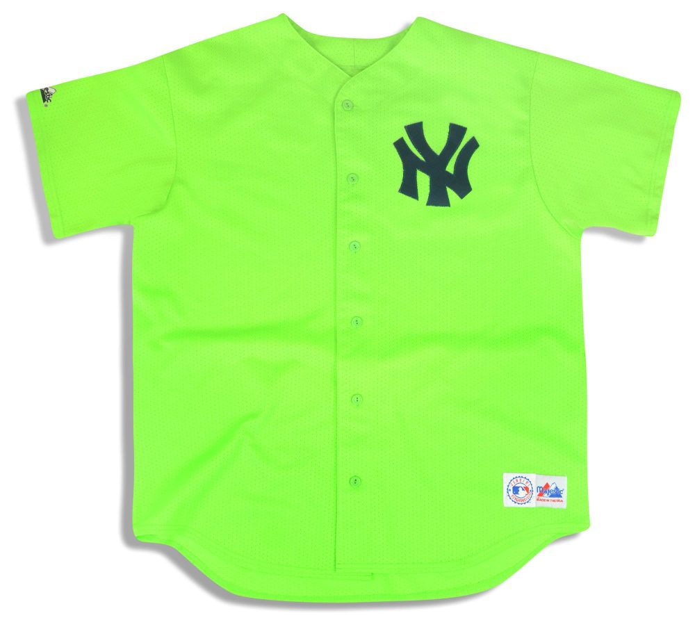 1990’s NEW YORK YANKEES MAJESTIC JERSEY (ALTERNATE) XL 1 dsc 3400