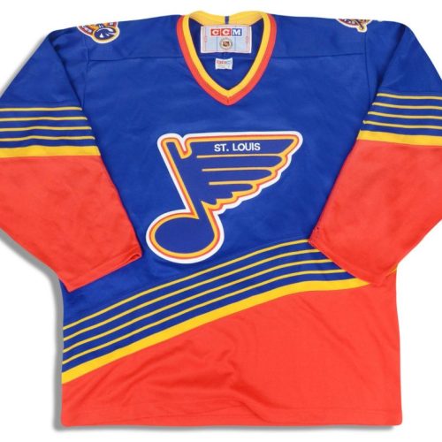 1995-97 ST. LOUIS BLUES CCM JERSEY (AWAY) L