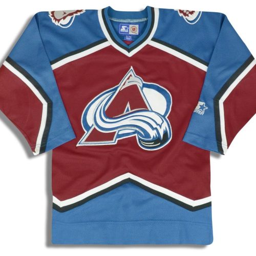 1999-00 COLORADO AVALANCHE STARTER JERSEY (AWAY) Y