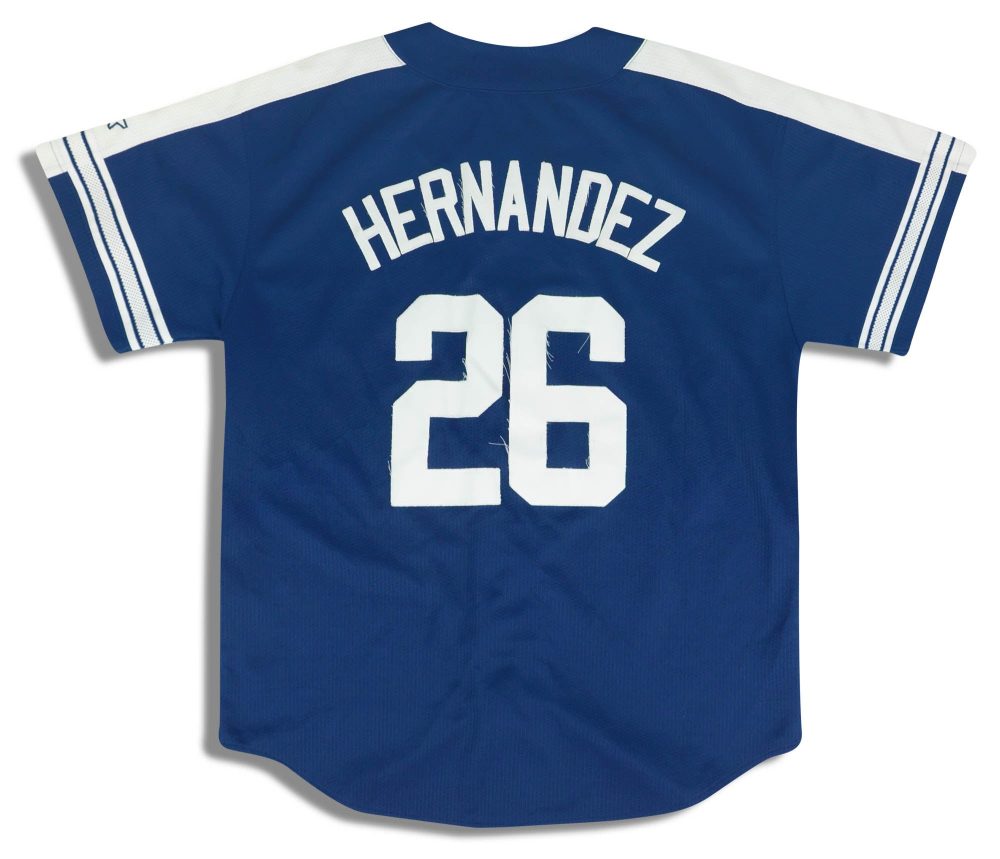 1998-00 NEW YORK YANKEES HERNANDEZ #26 STARTER JERSEY L 2 dsc 4151