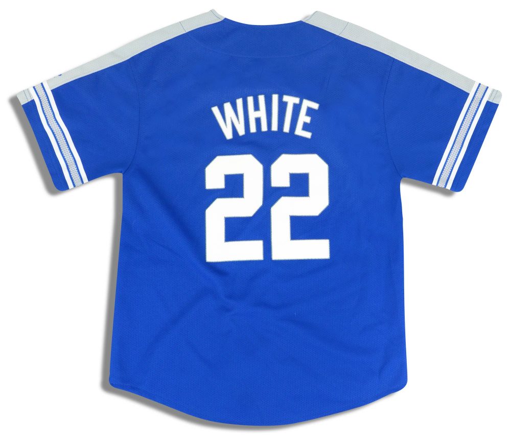 1999-00 LA DODGERS WHITE #22 STARTER JERSEY Y 2 dsc 4584