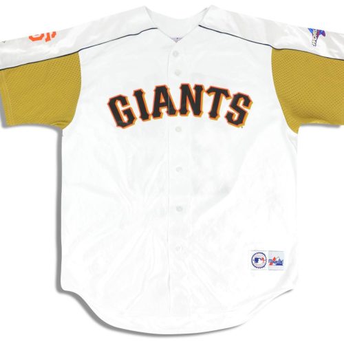 2002 SAN FRANCISCO GIANTS BONDS #25 WORLD SERIES MAJESTIC JERSEY XL