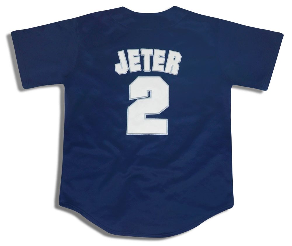 2008 NEW YORK YANKEES JETER #2 TRUE FAN JERSEY (ALTERNATE) M 2 dsc 5139
