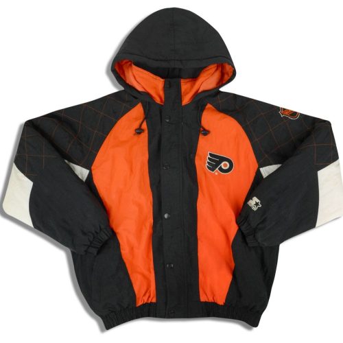 1990's PHILADELPHIA FLYERS STARTER RAIN COAT L