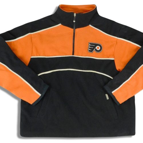 PHILADELPHIA FLYERS OLD TIME HOCKEY HALF-ZIP FLEECE M
