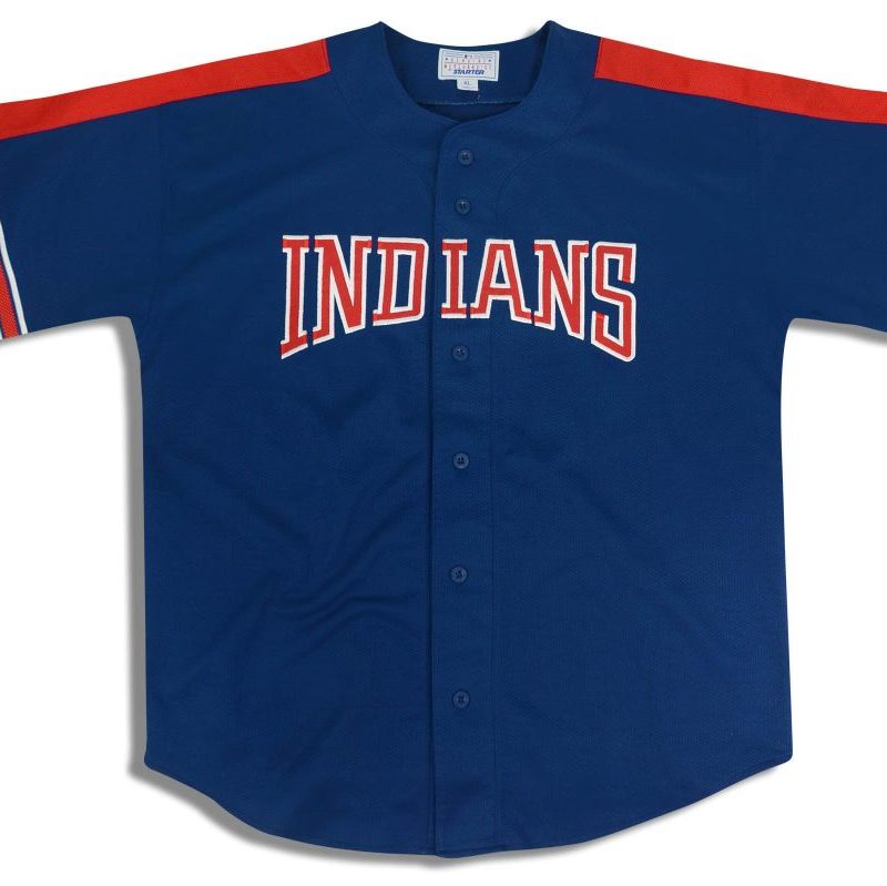 1990's CLEVELAND INDIANS STARTER JERSEY XL
