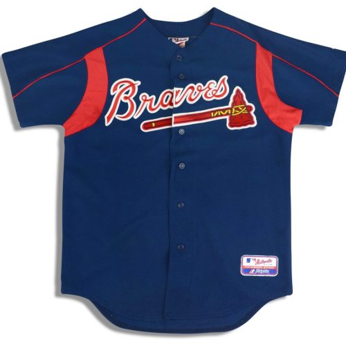 2012-14 ATLANTA BRAVES AUTHENTIC MAJESTIC PRACTICE JERSEY M