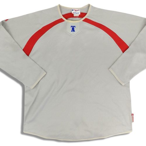 2010 PHILADELPHIA PHILLIES AUTHENTIC MAJESTIC TRAINING TOP XL
