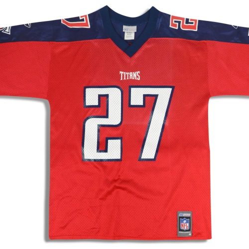 2001 TENNESSEE TITANS GEORGE #27 REEBOK JERSEY (ALTERNATE) L
