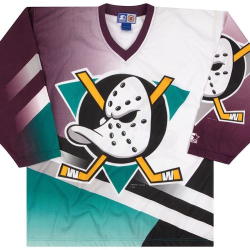 1990's ANAHEIM DUCKS STARTER FANIMATION JERSEY L