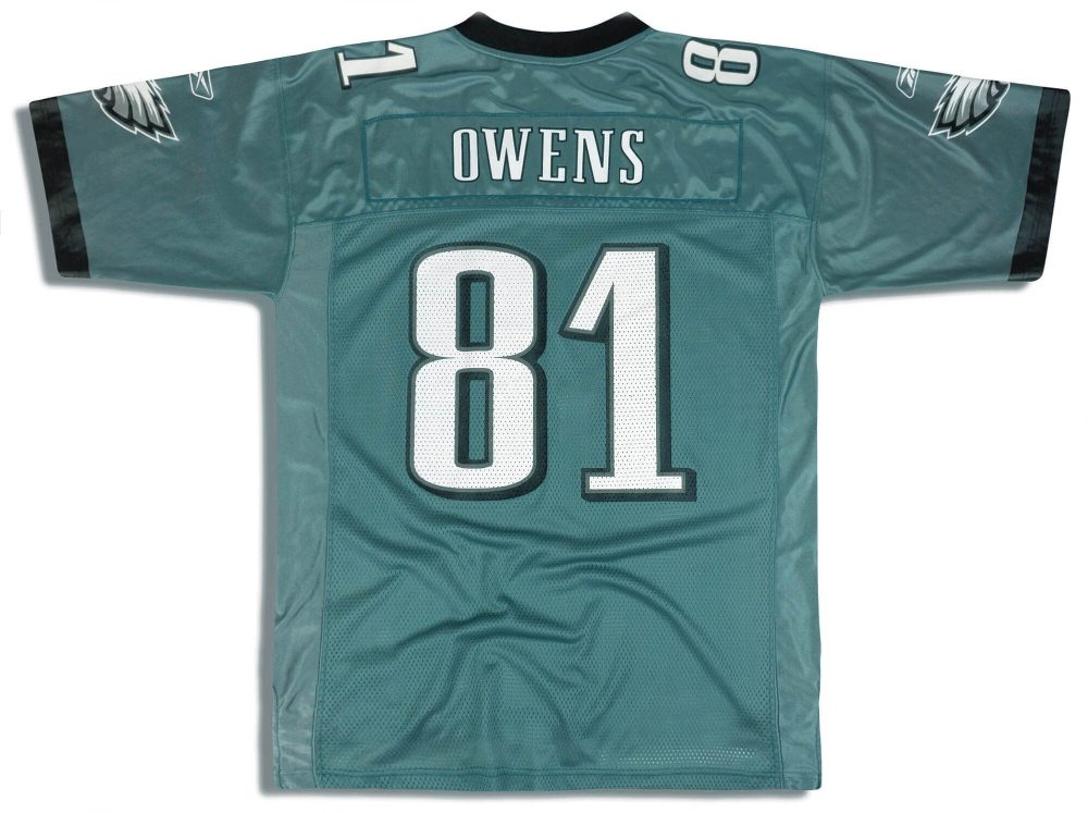 2005 PHILADELPHIA EAGLES OWENS #81 REEBOK ON FIELD JERSEY (HOME) M 2 eagh0501 back 1 6b065c63 848b 4315 b566 e7820c34214b