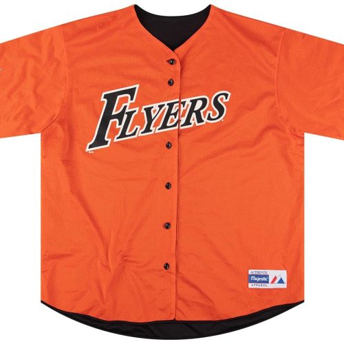 2000's PHILADELPHIA FLYERS MAJESTIC BASEBALL JERSEY (REVERSIBLE) XXL