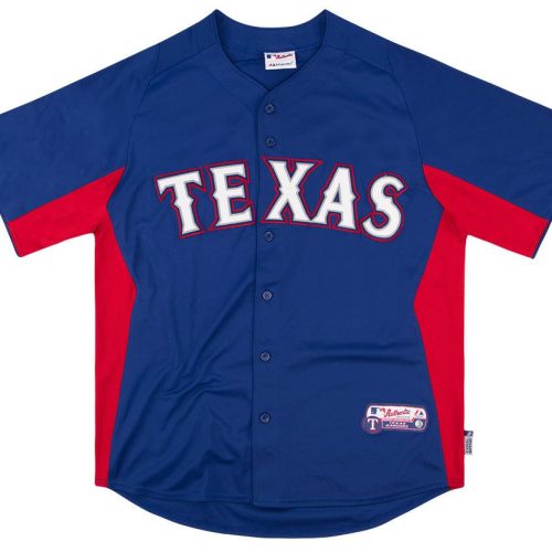 2011-12 TEXAS RANGERS AUTHENTIC MAJESTIC BATTING PRACTICE JERSEY XL
