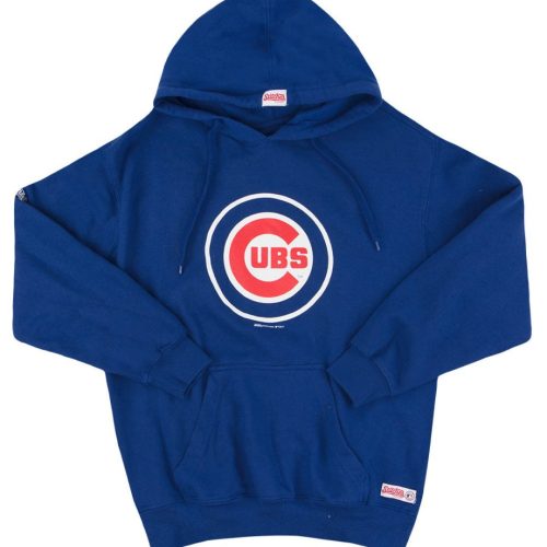 2015 CHICAGO CUBS STITCHES HOODED SWEAT TOP M