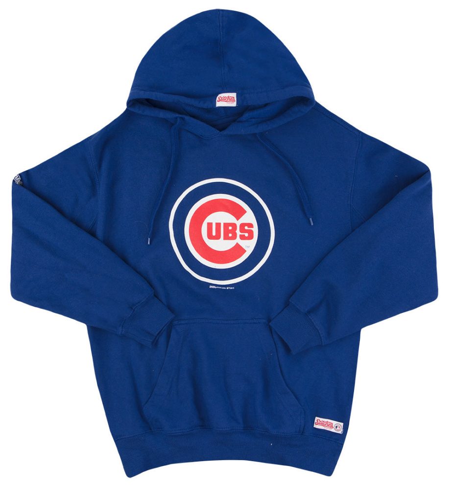 2015 CHICAGO CUBS STITCHES HOODED SWEAT TOP M 1 game 7 session03934