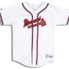 2005-09 ATLANTA BRAVES C. JONES #10 MAJESTIC JERSEY (HOME) Y 5 hyde0467