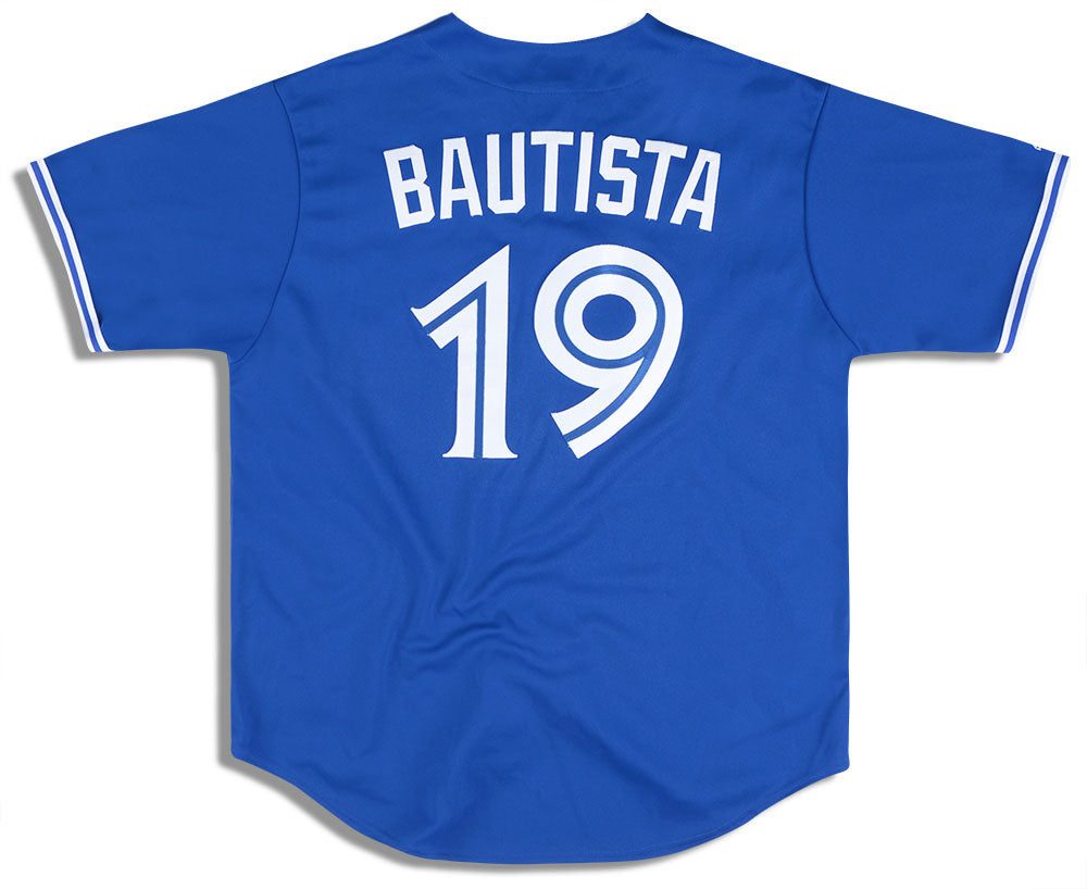2012-15 TORONTO BLUE JAYS BAUTISTA #19 MAJESTIC JERSEY (ALTERNATE) M 2 hyde0490 1