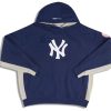 2008 NEW YORK YANKEES MAJESTIC HOODED SWEAT TOP L 3 hyde0633