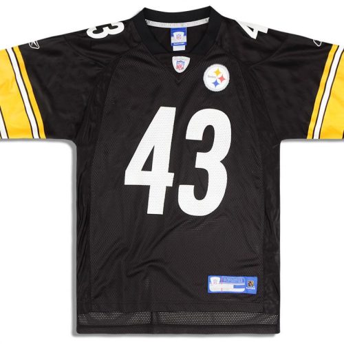 2005-06 PITTSBURGH STEELERS POLAMALU #43 REEBOK ON FIELD JERSEY (HOME) XXL
