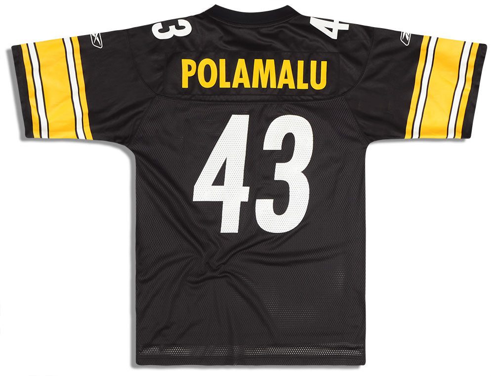 2005-06 PITTSBURGH STEELERS POLAMALU #43 REEBOK ON FIELD JERSEY (HOME) XXL 2 hyde0846 1 2 893080bd ad3c 4846 9179 f8ebd7e3d97c