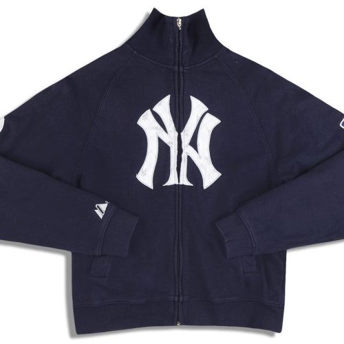 2000's NEW YORK YANKEES MAJESTIC COOPERSTOWN TRACK JACKET S