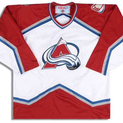 1996-98 COLORADO AVALANCHE BUCHER #00 CCM JERSEY (HOME) XL