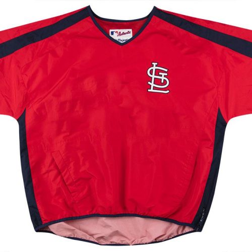 2000's ST. LOUIS CARDINALS AUTHENTIC MAJESTIC WNDBREAKER JACKET XXL