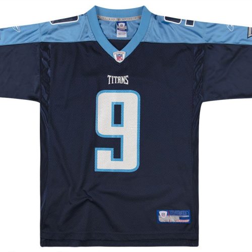 2002-04 TENNESSEE TITANS McNAIR #9 REEBOK ON FIELD JERSEY (HOME) XXL