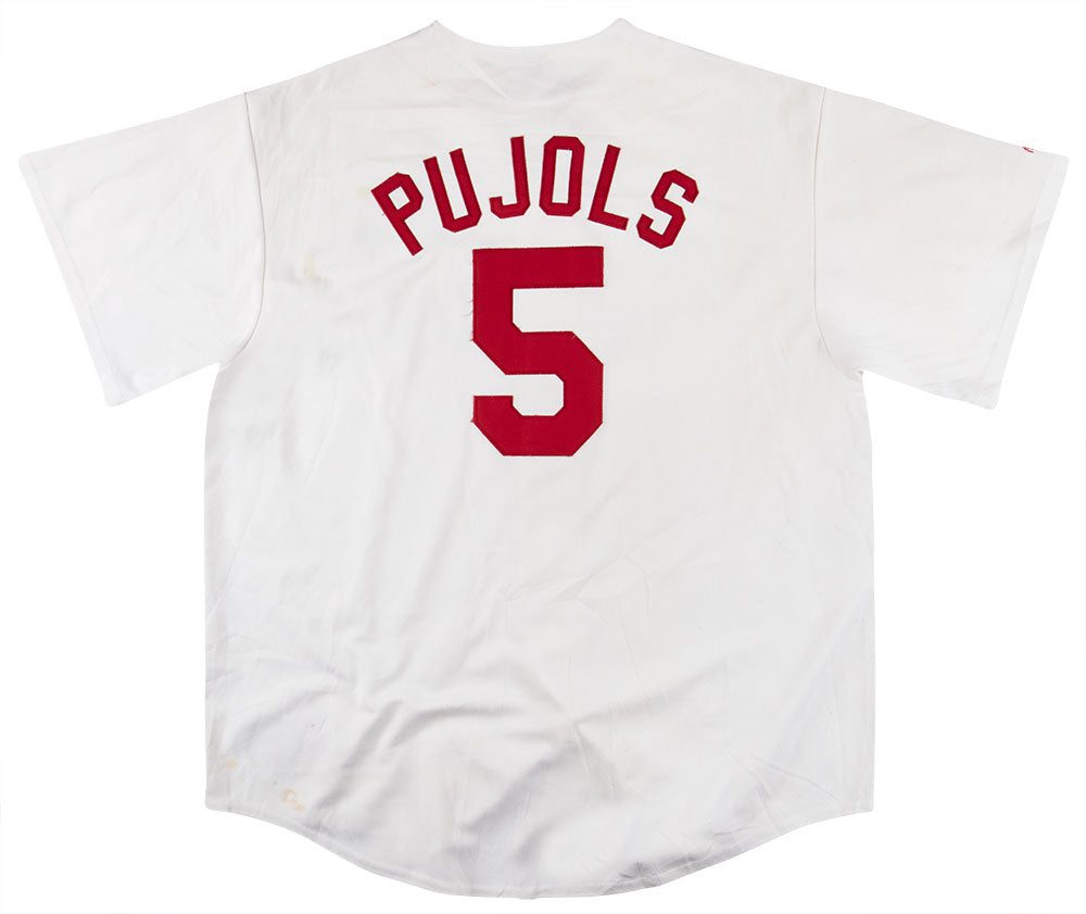 2003-08 ST. LOUIS CARDINALS PUJOLS #5 MAJESTIC JERSEY (HOME) Y 2 jed boots social and rucksack 04680 1