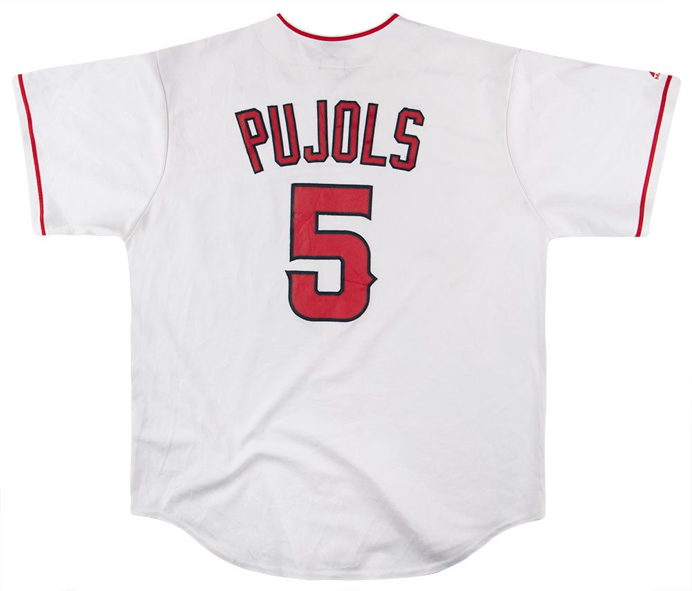 2012-15 LA ANGELS PUJOLS #5 MAJESTIC JERSEY (HOME) XL 2 jed boots social and rucksack 04682