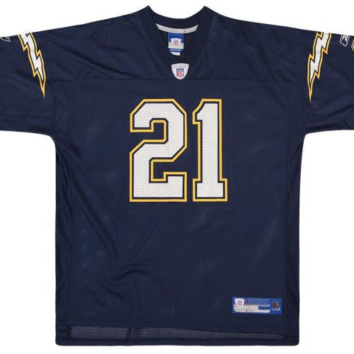 2005-06 SAN DIEGO CHARGERS TOMLINSON #21 REEBOK ON FIELD JERSEY (HOME) Y