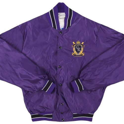 1990's COLORADO ROCKIES SATIN VARSITY JACKET L