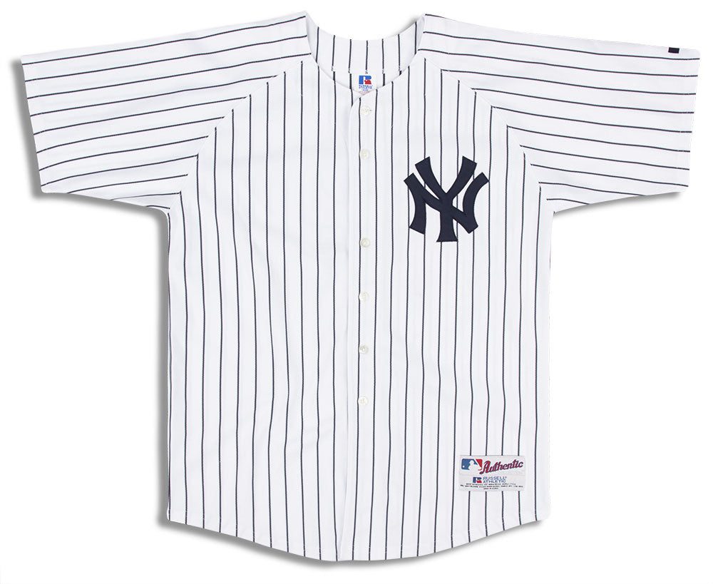 2002-04 NEW YORK YANKEES JETER #2 AUTHENTIC RUSSELL ATHLETIC JERSEY (HOME) Y 1 jess game 7 aug 05 2020 374 la