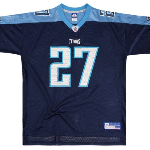 2002-03 TENNESSEE TITANS GEORGE #27 REEBOK ON FIELD JERSEY (HOME) XL