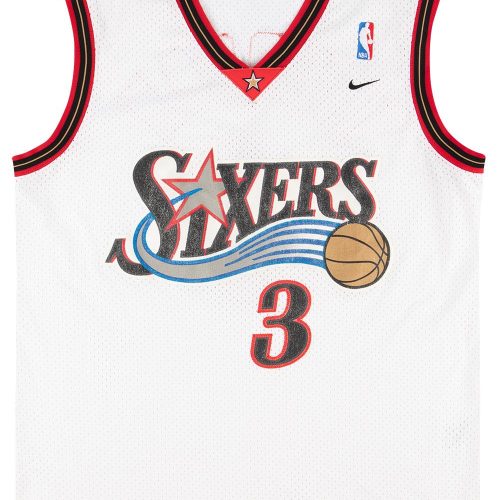2000-04 PHILADELPHIA 76ERS IVERSON #3 NIKE SWINGMAN JERSEY (HOME) L