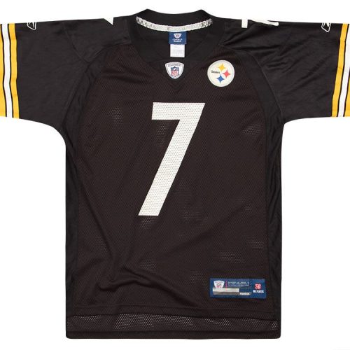 2008-11 PITTSBURGH STEELERS ROETHLISBERGER #7 REEBOK ON FIELD JERSEY (HOME) XXL