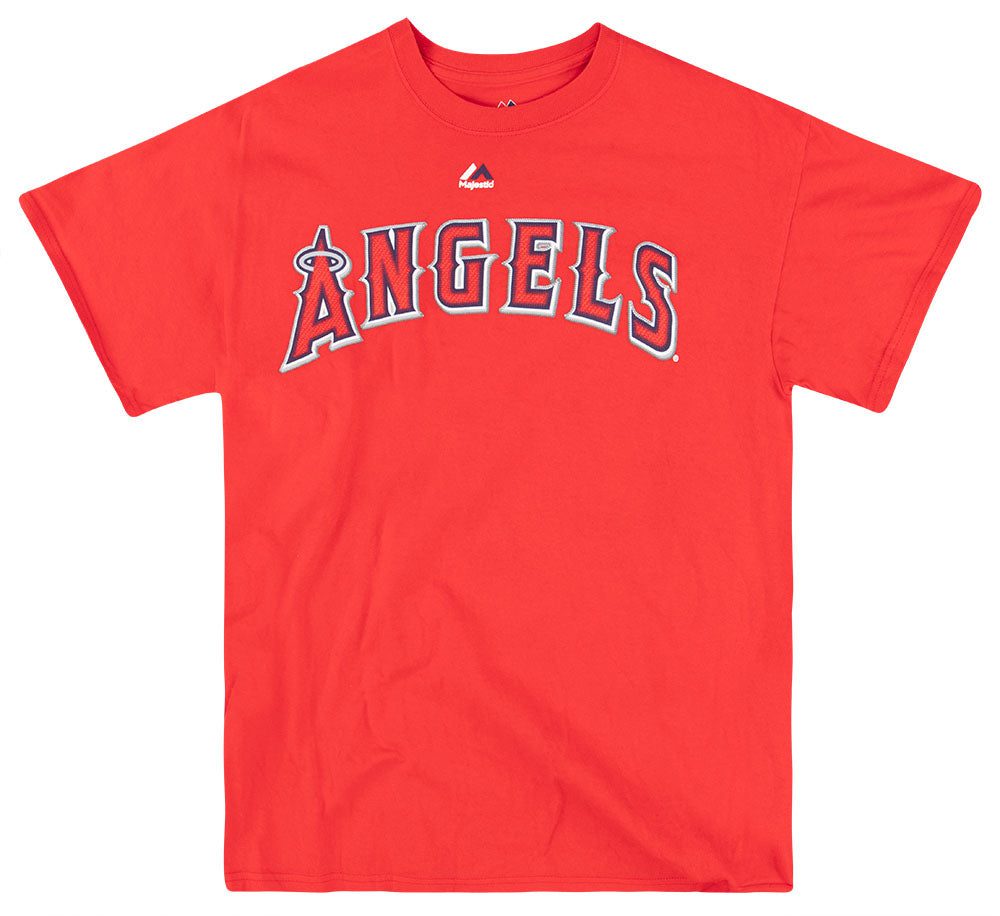 2014 LA ANGELS TROUT #27 MAJESTIC TEE M 1 jess04144 1