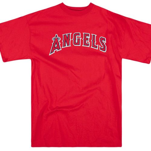 2005-10 LA ANGELS SHIELDS #62 MAJESTIC TEE XL