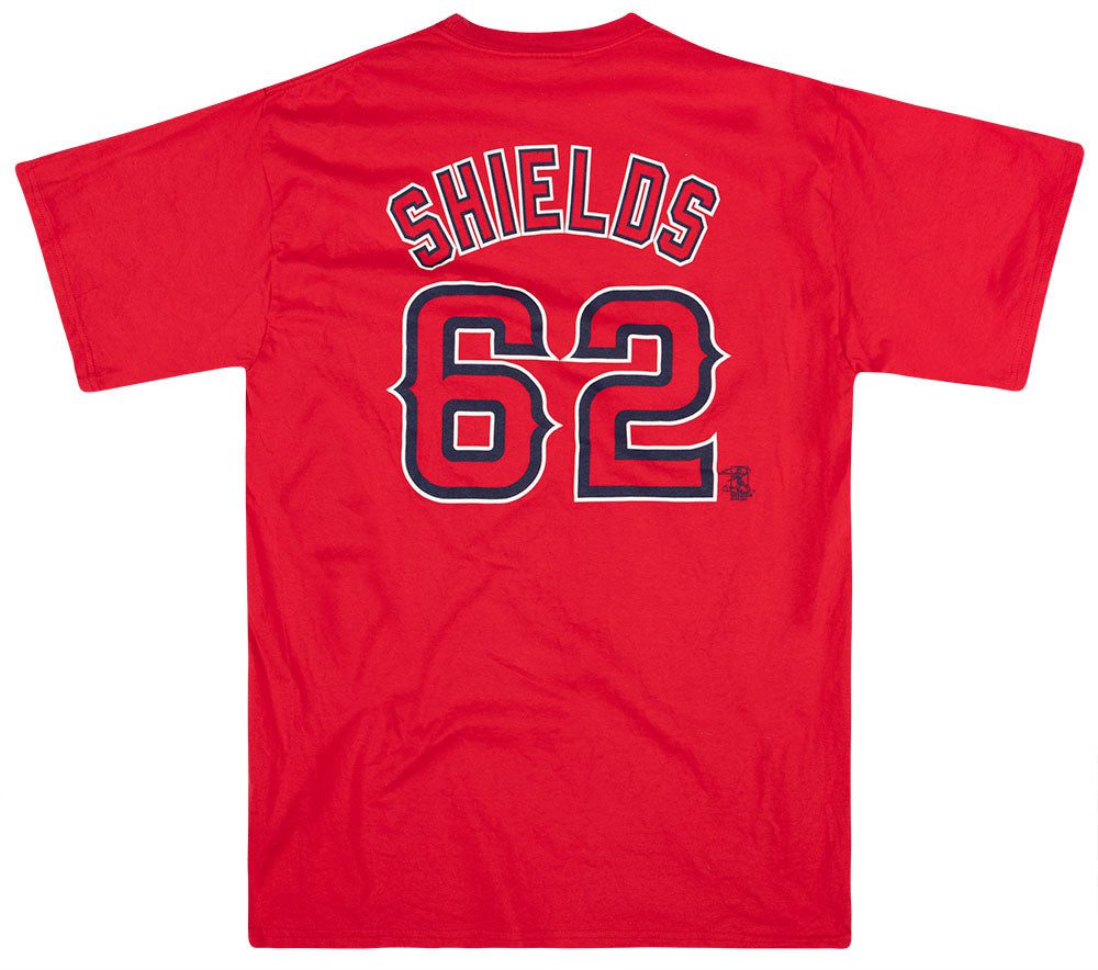 2005-10 LA ANGELS SHIELDS #62 MAJESTIC TEE XL 2 jess05874