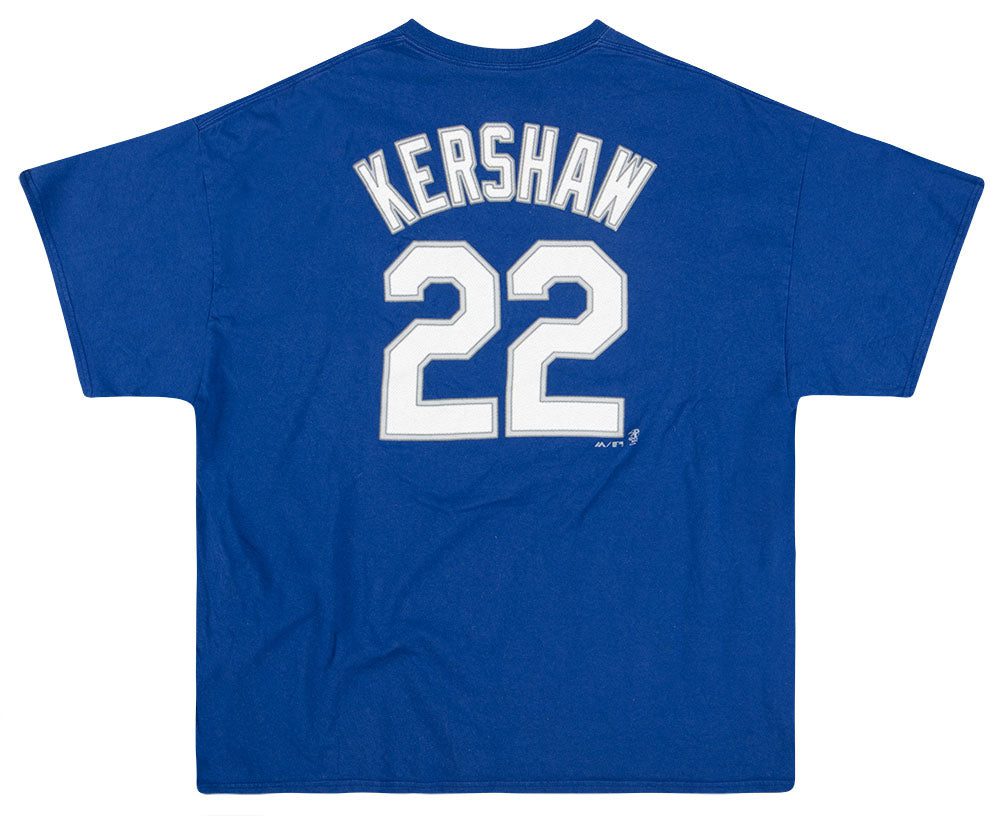 2016 LA DODGERS KERSHAW #22 MAJESTIC GRAPHIC TEE XXL 2 jess06479
