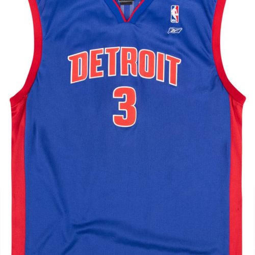 2002-06 DETROIT PISTONS WALLACE #3 REEBOK JERSEY (AWAY) Y