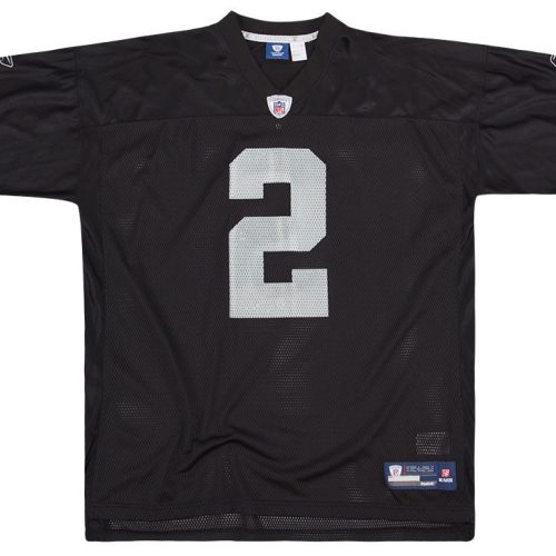 2008-09 OAKLAND RAIDERS RUSSELL #2 REEBOK ON FIELD JERSEY (HOME) XXL
